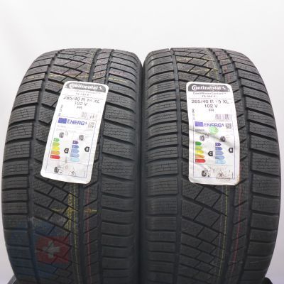265 40 19 2x CONTINENTAL 265/40 R19 102V ContiWinterContact TS830P BMW Winterreifen 2021 WIE NEU VOLL