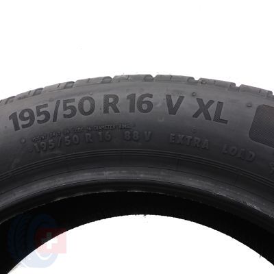 6. 4 x CONTINENTAL 195/50 R16 88V XL EcoContact 6 Sommerreifen 2020 WIE NEU VOLL