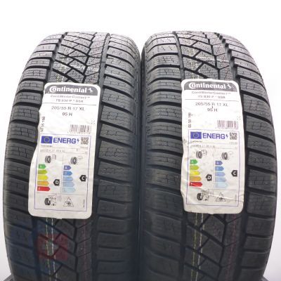 4. 205 55 17 4x CONTINENTAL 205/55 R17 95H XL ContiWinterContact TS 830 P RFT BMW Winterreifen 2024 VOLL WIE NEU 
