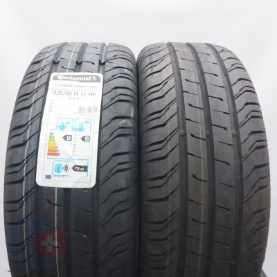  225 55 17 2x CONTINENTAL 225/55 R17 101V ContiVanContact 200 Sommerreifen 2020/22 VOLL 