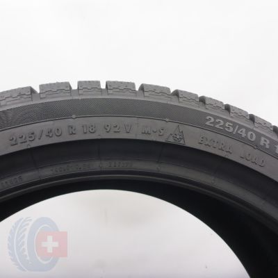 4. 225 40 18 1x CONTINENTAL 225/40 R18 92V XL ContiWinterContact TS 830 P Winterreifen A0 2019 Ungebraucht  