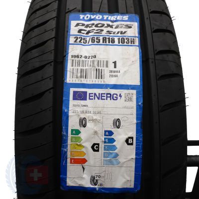 2. 2 x TOYO 225/65 R18 103H Proxes CF2 SUV Sommerreifen 2021 WIE NEU VOLL