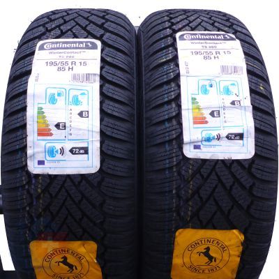 5. 195 55 15 4x CONTINENTAL 195/55 R15 85H WinterContact TS860 Winterreifen 2020 WIE NEU VOLL