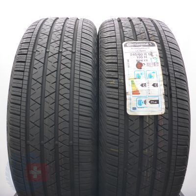 245 60 18 2x CONTINENTAL 245/60 R18 105H CrossContact LX Sport M+S Sommerreifen 2019 Ungebraucht   