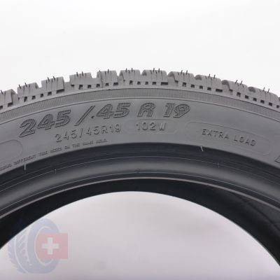 6. 245 45 19 2x MICHELIN 245/45 R19 102W XL Pilot Alpin PA4 Winterreifen 2018/19 VOLL Ungebraucht   