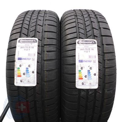3. 265 70 16 4x CONTINENTAL 265/70 R16 112T CrossContact Winter Winterreifen 2021 WIE NEU VOLL