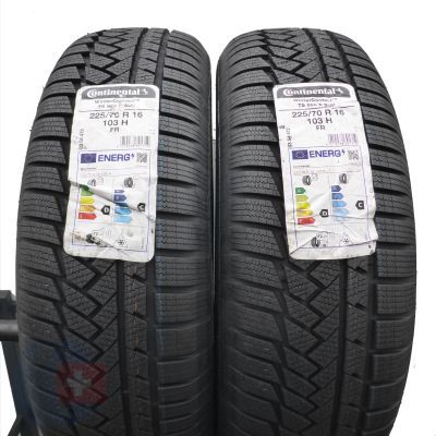 3.  225 70 16 4x CONTINENTAL 225/70 R16 103H WinterContact TS 850 P SUV Winterreifen 2022 VOLL WIE NEU