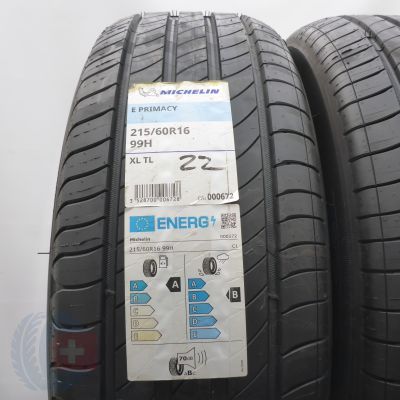 2. 215 60 16 2x MICHELIN 215/60 R16 99H e Primacy Sommerreifen 2022 Ungebraucht   