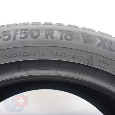5. 245 50 18 1x CONTINENTAL 245/50 R18 104V XL WinterContact TS 870 P Winterreifen 2023 VOLL WIE NEU 