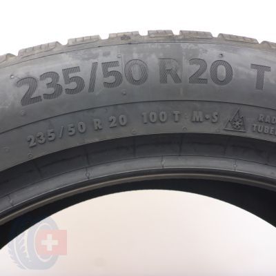 7. 235 50 20 4x CONTINENTAL 235/50 R20 100T WinterContact TS870P Winterreifen 2024 WIE NEU VOLL