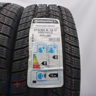 2.  215 60 16C 2x CONTINENTAL 215/60 R16C 103/101T VanContact Winter Winterreifen 2019/20 Ungebraucht  