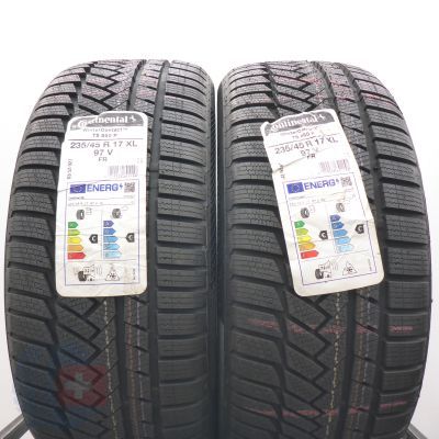 235 45 17 2x CONTINENTAL 235/45 R17 97V XL WinterContact TS 850 P Winterreifen 2022 Ungebraucht  