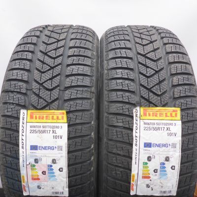  225 55 17 2x PIRELLI  225/55 R17 101V XL Winter Sottozero 3 Winterreifen 2023 VOLL WIE NEU 