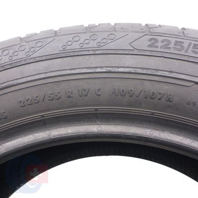 5. 225 55 17C 4x CONTINENTAL 225/55 R17C 109/107H ContiVanContact 200 Sommerreifen 7-7,5mm 2020