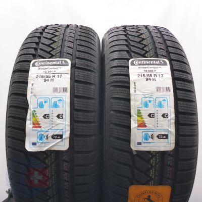 4. 215 55 17 4x CONTINENTAL 215/55 R17 94H WinterContact TS 850 P Winterreifen 2020 Ungebraucht  