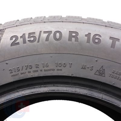 4. 2 x CONTINENTAL 215/70 R16 100T WinterContact TS850P Winterreifen 2017 5,8-6,3mm