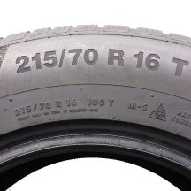 4. 2 x CONTINENTAL 215/70 R16 100T WinterContact TS850P Winterreifen 2017 5,8-6,3mm