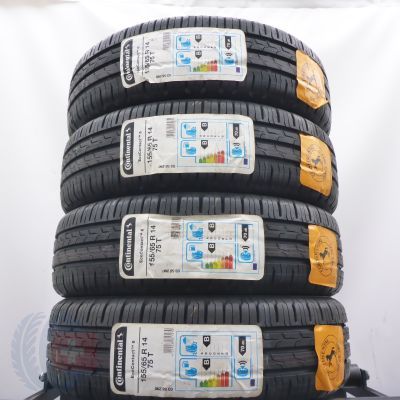 155 65 14 4x CONTINENTAL 155/65 R14 75T EcoContact 6 Sommerreifen 2020 Ungebraucht  