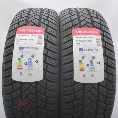 225 60 18 2x VREDESTEIN 225/60 R18 104V XL Wintrac PRO Winterreifen 2024 VOLL WIE NEU 