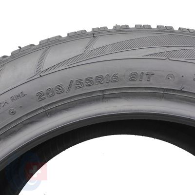 3. 205 55 16 1x FALKEN 205/55 R16 91T EuroWinter HS01 Winterreifen 2022 WIE NEU 9mm