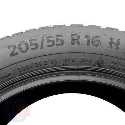 5. 205 55 16 2x CONTINENTAL 205/55 R16 91H WinterContact TS870 Winterreifen 2022 6,3-6,8mm
