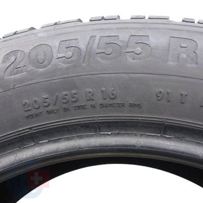 5. 205 55 16 2x CONTINENTAL 205/55 R16 91T ContiWinterContact TS850 Winterreifen 7,5-7,8mm 2015