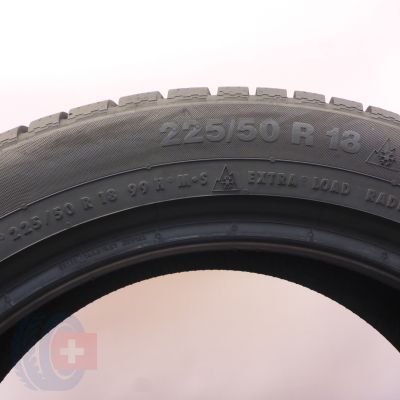 6.  225 50 18 4x CONTINENTAL 225/50 R18 99H XL ContiWinterContact TS 830 P A0 Winterreifen 2022 7,8mm