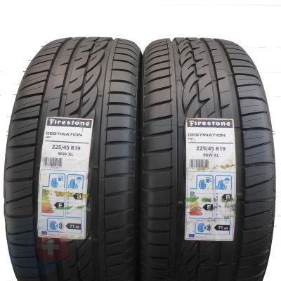 4. 4 x FIRESTONE 225/45 R19 96W XL Destination Hp Sommerreifen  2018 VOLL WIE NEU 