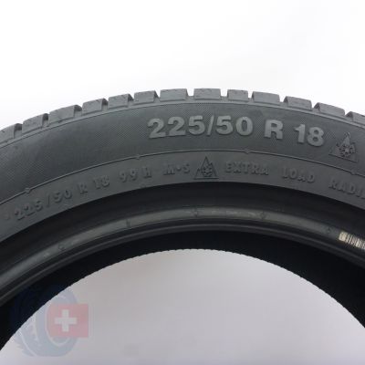 6. 225 50 18 4x CONTINENTAL 225/50 R18 99H XL ContiWinterContact Ts830P A0 Winterreifen 2022 6,8-7,4mm