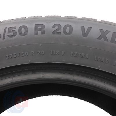 6. 275 50 20 4x CONTINENTAL 275/50 R20 113V XL WinterContact TS850P M0 SUV Winterreifen 2018/19 7,4-7,7mm