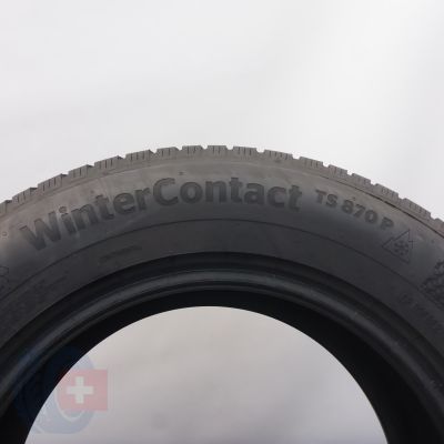 6. 215 65 16 4x CONTINENTAL 215/65 R16 98H WinterContact TS870P Winterreifen 2022 6,2-7mm