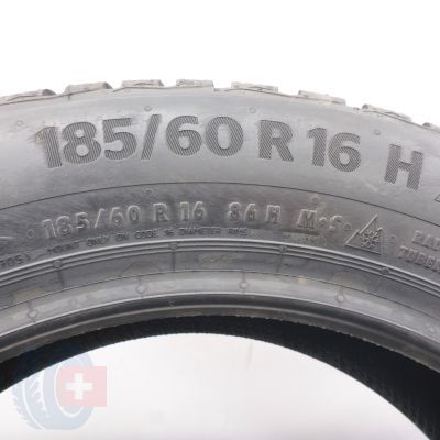 7. 185 6016 4x CONTINENTAL185/60 R16 86H WinterContact TS 870 Winterreifen 2023 VOLL WIE NEU 