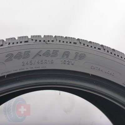 6. 245 45 19 2x MICHELIN 245/45 R19 102W XL PilotAlpin Pa4 Winterreifen 2018 7,2mm