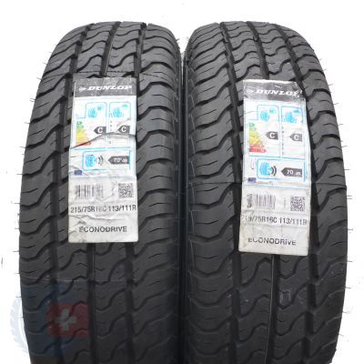 3. 215 75 16C 4x DUNLOP 215/75 R16C 113/111R Econodrive Sommerreifen 2018/19 VOLL WIE NEU