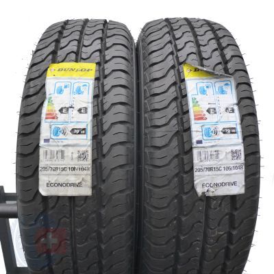5. 205 70 15C 4x DUNLOP 205/70 R15C 106/104R Econodrive Sommerreifen 2016 UNGEBRAUCHT
