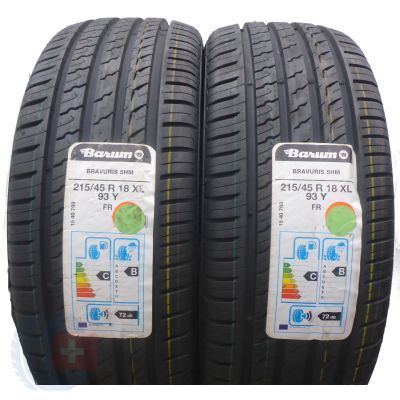 5. 4 x BARUM 215/45 R18 93Y XL Bravuris 5HM Sommerreifen  2021 VOLL WIE NEU