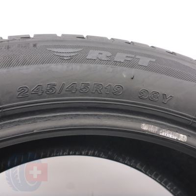 4. 245 45 19 2x BRIDGESTONE 245/45 R19 98Y RunFlat BMW Sommerreifen 2022 6,2mm