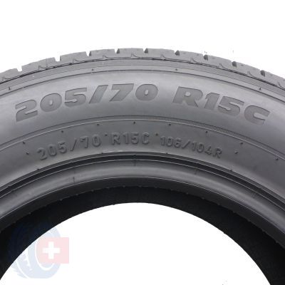 6. 205 70 15C 2x PIRELLI 205/70 R15C 106/104R Carrier Sommerreifen 2021 VOLL WIE NEU  