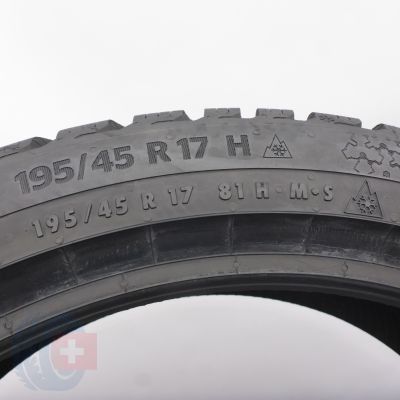 7. 195 45 17 4x CONTINENTAL 195/45 R17 81H WinterContact TS 870 Winterreifen 2022 8,8-8,2mm