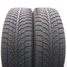 215 70 16 2x BRIDGESTONE 215/70 R16 100T Blizzak LM-80 Evo Winterreifen 2016 6,4-6,7mm
