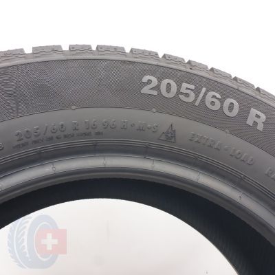 7. 205 60 16 2x CONTINENTAL 205/60 R16 96H XL ContiWinterContact TS 830 P SEAL Winterreifen 2025 7,5-7,2mm WIE NEU 