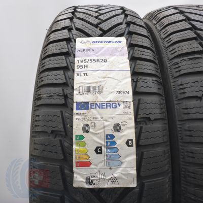 2.  195 55 20 2x MICHELIN 195/55 R20 95H XL Alpin 6 Winterreifen 2021 Ungebraucht  