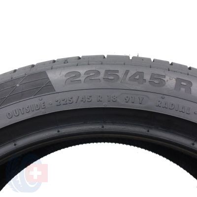 2. 1 x CONTINENTAL 225/45 R18 91Y ContiSportContact 5 SSR RunFlat Sommerreifen 2017 6,2mm