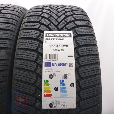 2. 235 45 20 2x BRIDGESTONE 235/45 R20 100W XL Blizzak 6 Winterreifen 2025 VOLL WIE NEU  