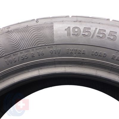 7.  195 55 16 4x CONTINENTAL 195/55 R16 91V XL ContiPremiumContact 5 Sommerreifen 2018 VOLL Ungebraucht   