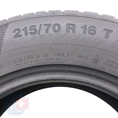 6. 215 70 16 4x CONTINENTAL 215/70 R16 100T WinterContact TS50P SUV Winterreifen 6,8-7,2mm 2015