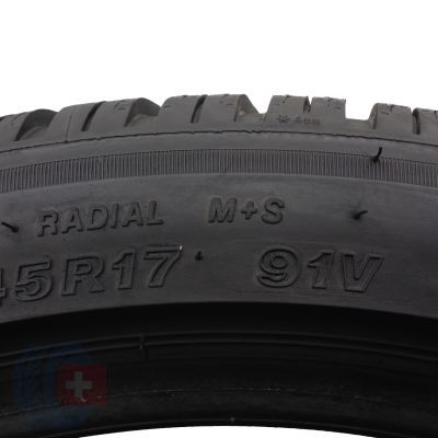 3. 215 45 17 1x BRIDGESTONE 215/45 R17 91V XL Blizzak LM005 Winterreifen 6mm 2022