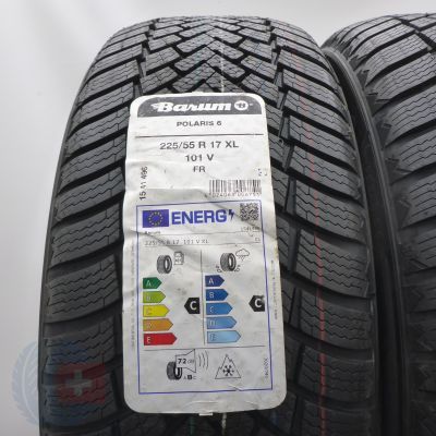 3.  225 55 17 2x BARUM 225/55 R17 101V XL Polaris 6 Winterreifen 2025 VOLL WIE NEU 