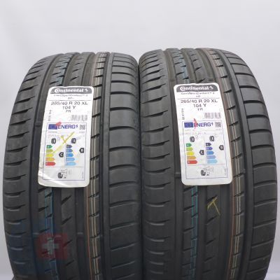 4. 265 40 20 4x CONTINENTAL 265/40 R20 104Y XL ContiSportContact 3 AO Sommerreifen 2022, 2023 WIE NEU VOLL