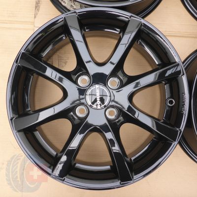 3. 4 x Alufelgen 15 Dacia Nissan Renault 4x100 5,5J Et45 Borbet WIE NEU Sandero Micra Laguna